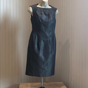 Banana Republic Pinstripe Metallic Sheen Dress